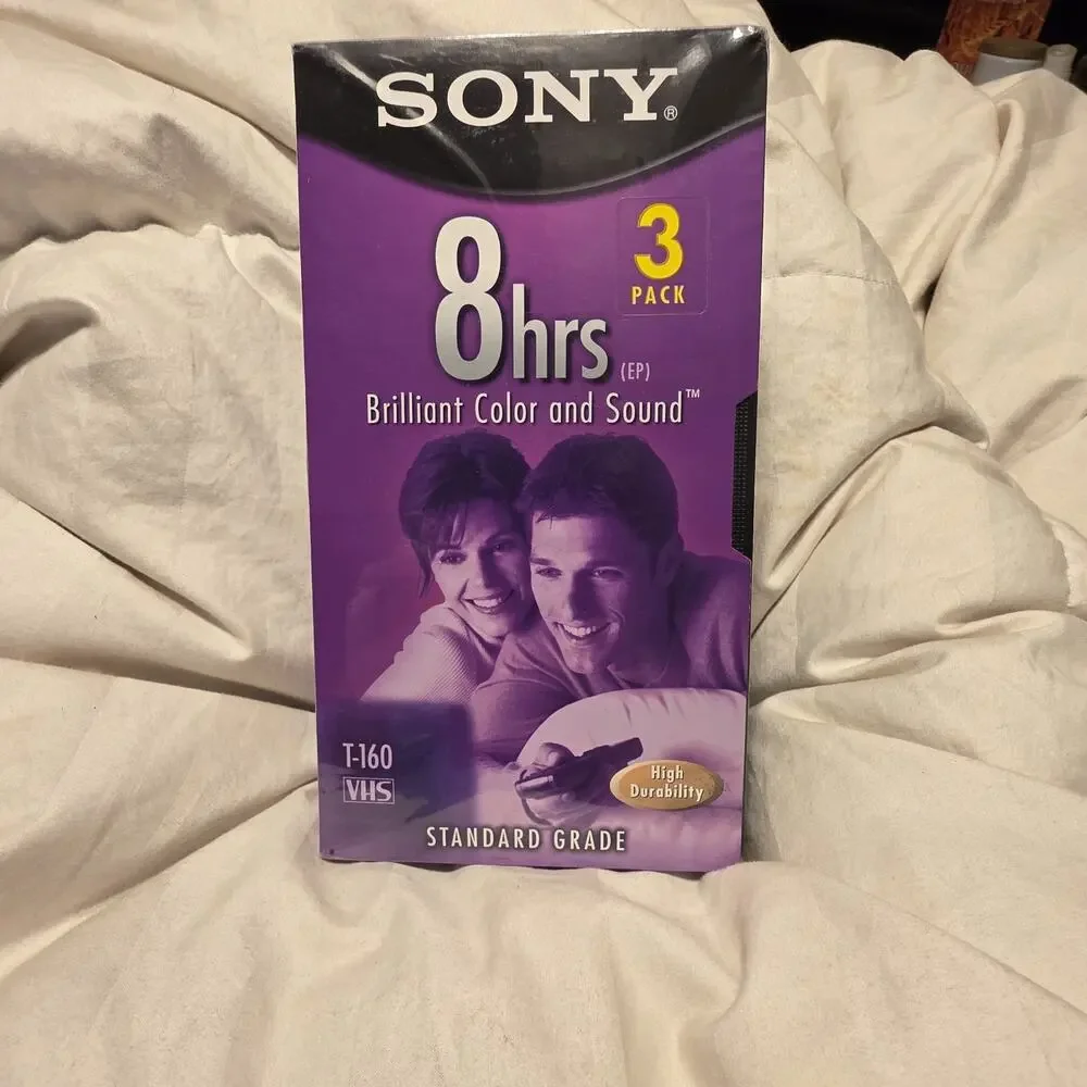 Sony T-160VL/WA VHS 3 Pack Deadstock